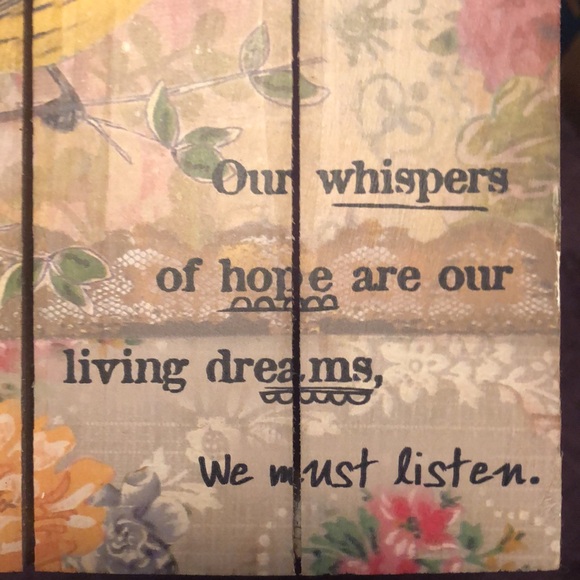 New Kelly Rae Roberts Wooden Wall Plaque “HOPE and HEALING”! - Picture 14 of 17